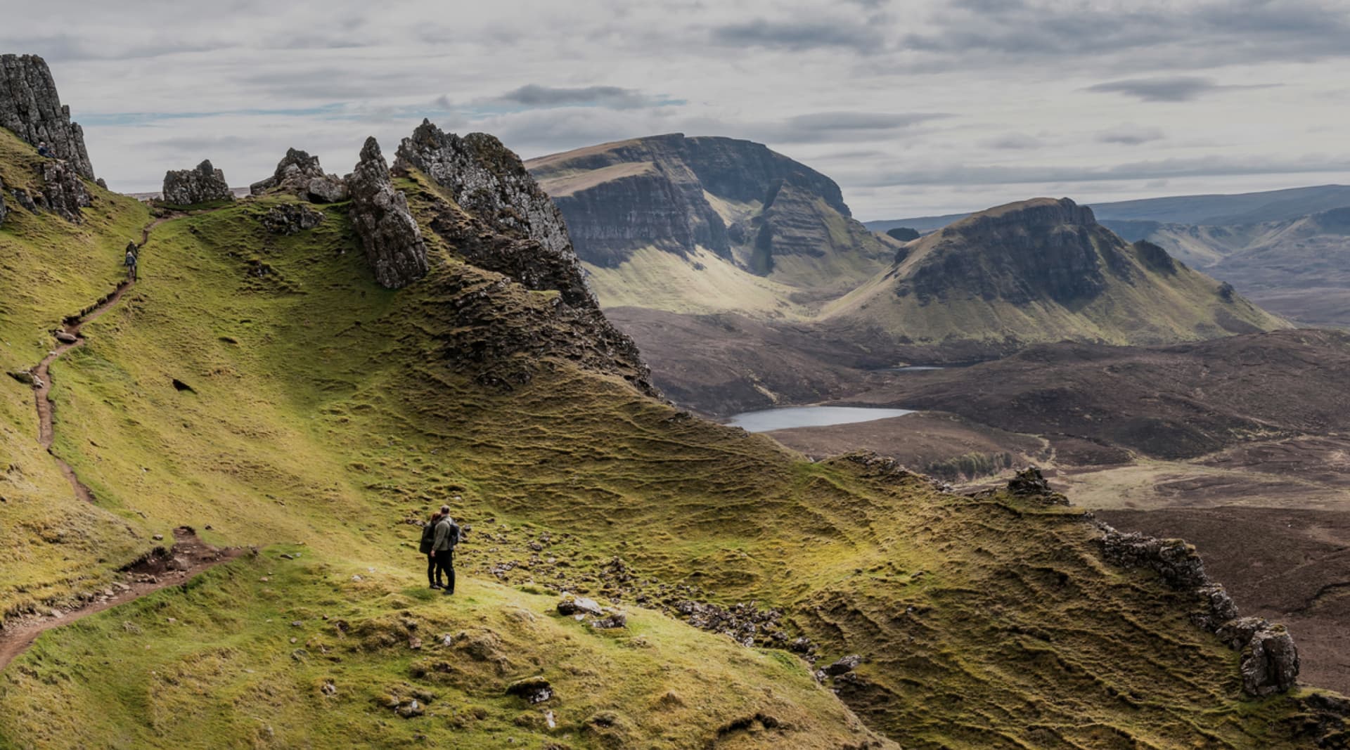 Valley landscape banner